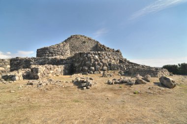Nuraghe Su Nuraxi - Barumini, Sardunya, İtalya 'da nurajik bir arkeolojik alan.