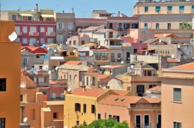      Sardunya 'nın başkenti Panorama - İtalya' da Cagliari                          