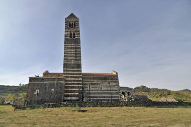  Sardunya İtalya 'dan Bazilika della Santissima Trinit di Saccargia                               