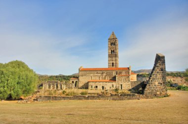  Sardunya İtalya 'dan Bazilika della Santissima Trinit di Saccargia                               