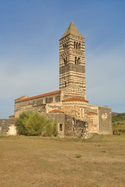  Sardunya İtalya 'dan Bazilika della Santissima Trinit di Saccargia                               