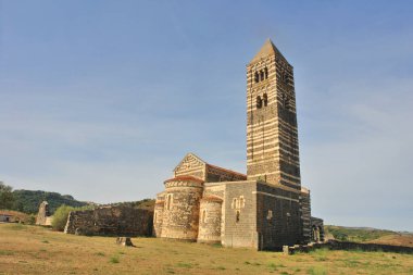 Sardunya İtalya 'dan Bazilika della Santissima Trinit di Saccargia                               