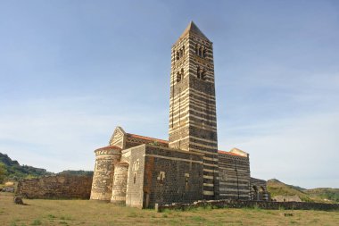  Sardunya İtalya 'dan Bazilika della Santissima Trinit di Saccargia                               