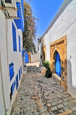 Sidi Bou Said - Tunus başkenti yakınlarındaki beyaz bir turist kasabası, Tunus
