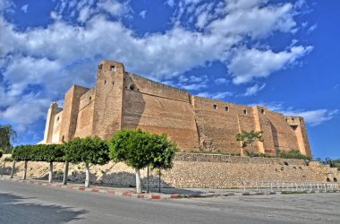 Sousse, Tunus 'taki Ribat Kalesi' nin kırklığı.