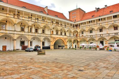  Silezya Piast Kalesi, Silezya Piast Hanedanı 'nın Brzeg konutu, Polonya.                              