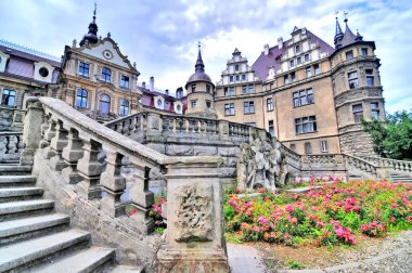The Moszna Castle   historic castle and palace located in the small village of Moszna, in southwestern Poland.                                