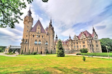 The Moszna Castle   historic castle and palace located in the small village of Moszna, in southwestern Poland.                                