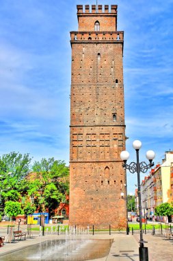 The Zibice Tower (Zibice Gate Tower, German: Mnsterberger Turm) , one of two preserved medieval gate towers in the defensive walls of Nysa.