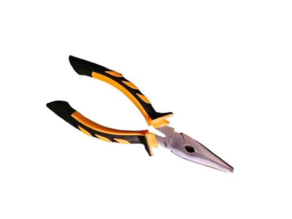 Pliers Yellow Handles Isolated White — Stock Photo, Image