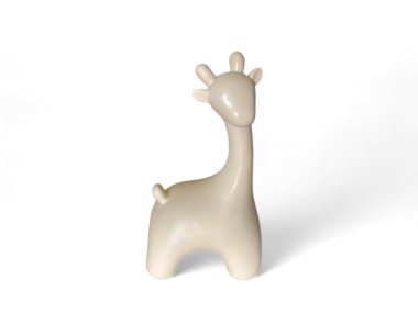 Beyaz zürafa süsü.