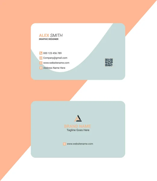Vector Modern Creative Business Card Visiting Card Template — Stock Vector