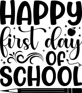 Okulun ilk günü kutlu olsun SVG Tasarım