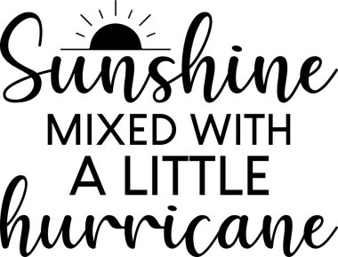 Güneş ışığı ile küçük bir kasırga SVG Tasarımı karışımı..