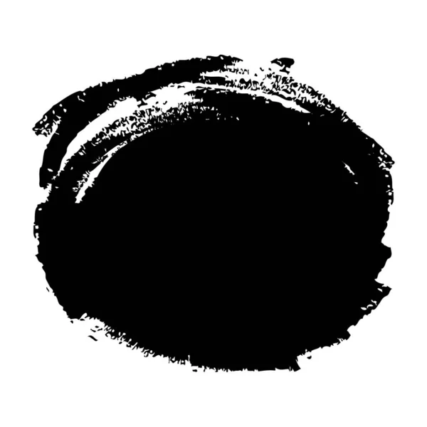 Cepillo Círculos Forma Redonda Stock Diseño Color Negro — Archivo Imágenes Vectoriales