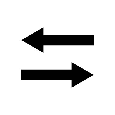 Siyah vektör ok simgesi Vektör illüstrasyon tasarımı.