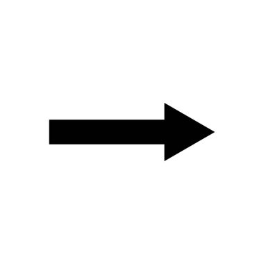 Siyah vektör ok simgesi Vektör illüstrasyon tasarımı.