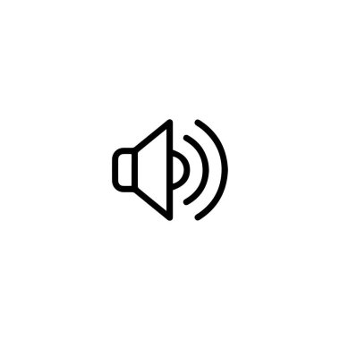 Ses Ses Ses Simgesi tasarımı ve vektör illüstrasyonu.