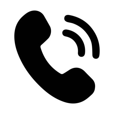 Telefon çağrısı Simge tasarımı ve vektör illüstrasyonu.