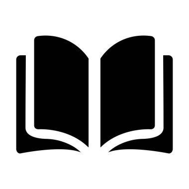 Kitap Simgesi tasarımı ve vektör illüstrasyonu.