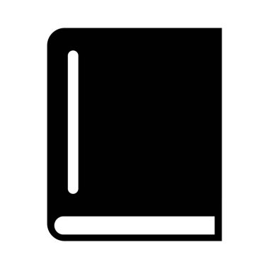 Kitap Simgesi tasarımı ve vektör illüstrasyonu.