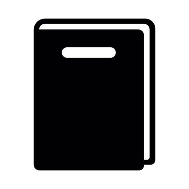 Kitap Simgesi tasarımı ve vektör illüstrasyonu.