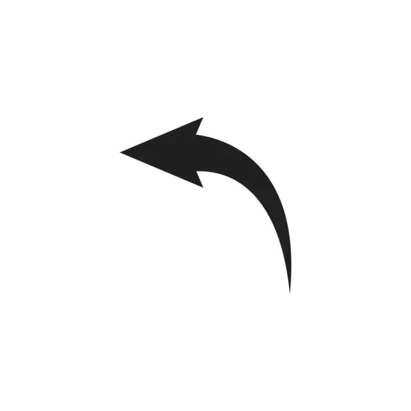 Black Vector Arrow Icon Vector Illustration Design — Stock Vector