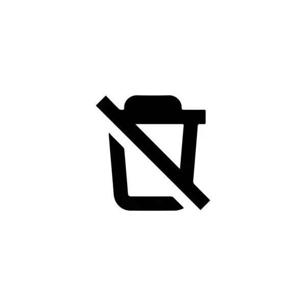 Trashcan Icon Design Ilustração Vetorial —  Vetores de Stock