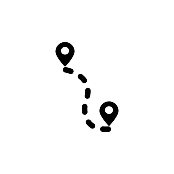 Location Marker Pin Icon Design Vector Illustration — Stock Vector