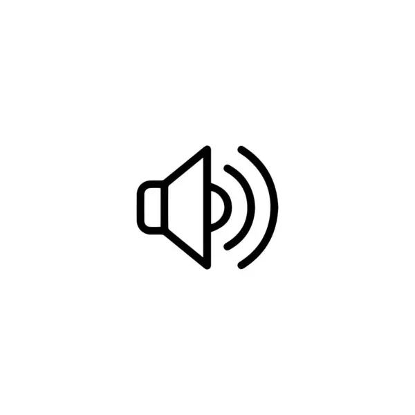 Audio Hang Ikon Tervezés Vektor Illusztráció — Stock Vector