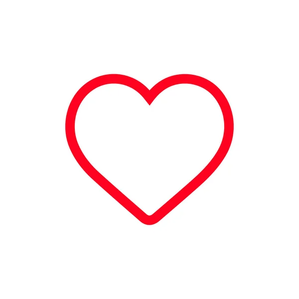 Heart Love Simgesi tasarımı ve vektör illüstrasyonu.