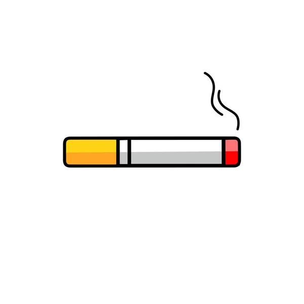 Cigarettes Smoke Icon Design Vector Illustration — Stock Vector