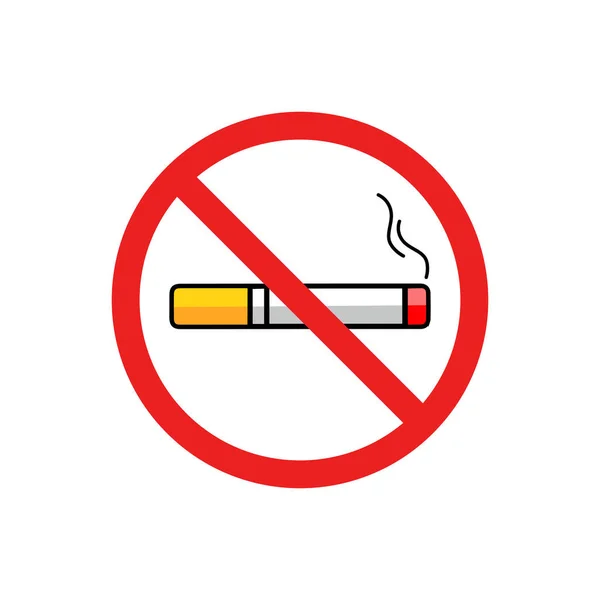 香烟和烟雾图标的设计和矢量图解 — 图库矢量图片