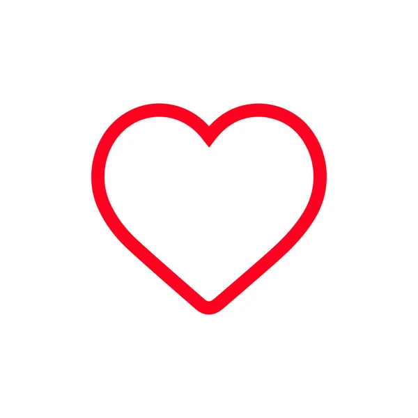 Heart Love Simgesi Tasarımı Vektör Illüstrasyonu Vektör Grafikler