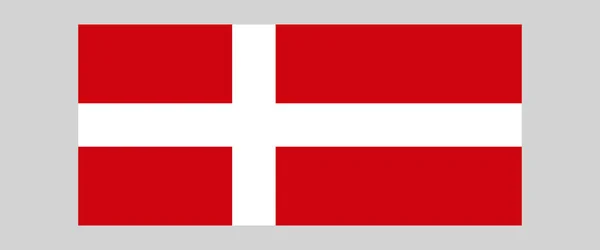 Флаг Дании Оформлению Иллюстраций — стоковый вектор