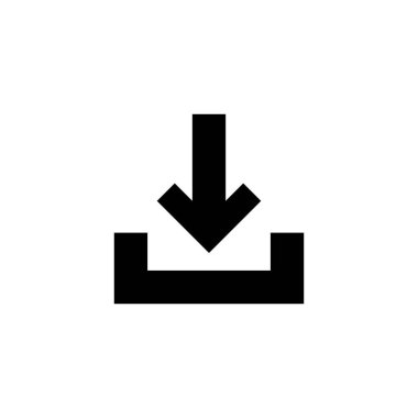 Simge sembolü beyaz arkaplan indir.