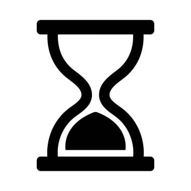 Saat camı zamanlayıcı ya da saat düz simgesi arkaplan tasarımı.