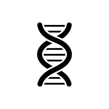 Beyaz arkaplan tasarımında DNA molekülü, kromozom simgesi.