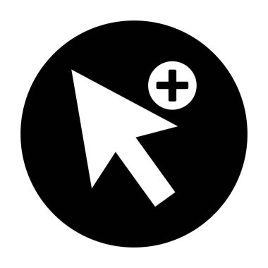 Beyaz arkaplan tasarımına seçim simgesi çizimi ekle.