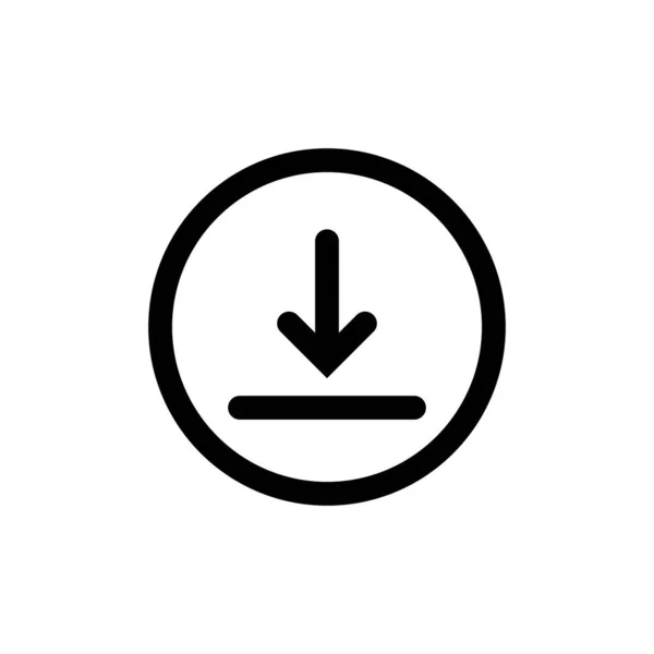Ladda Ner Ikonen Symbol Vektor Vit Bakgrund — Stock vektor