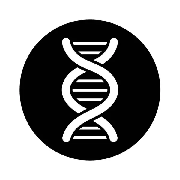 Dna Molecule Chromosome Icon White Background Design — Stock Vector