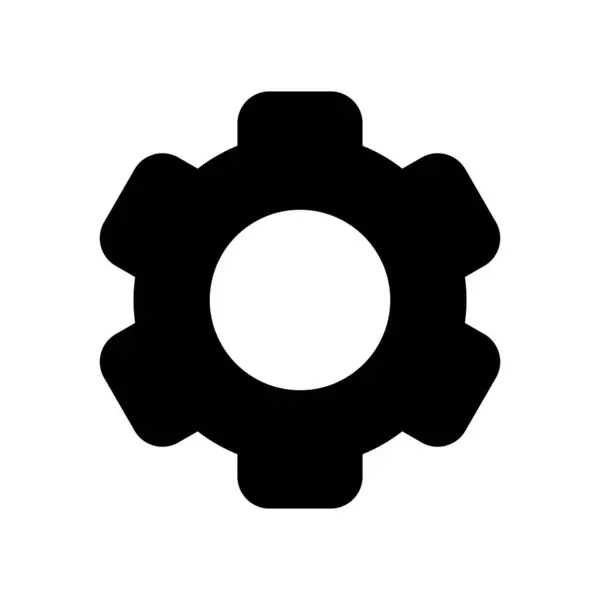 Icono Configuración Símbolo Moderno Para Diseño Gráfico Web — Vector de stock