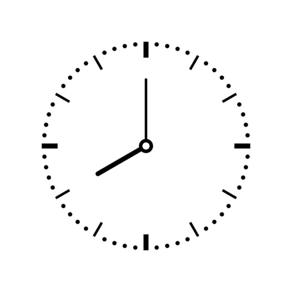 Ώρα Και Ρολόι Εικονίδιο Διάνυσμα Εικονογράφηση Πρότυπο Σχεδιασμού — Διανυσματικό Αρχείο
