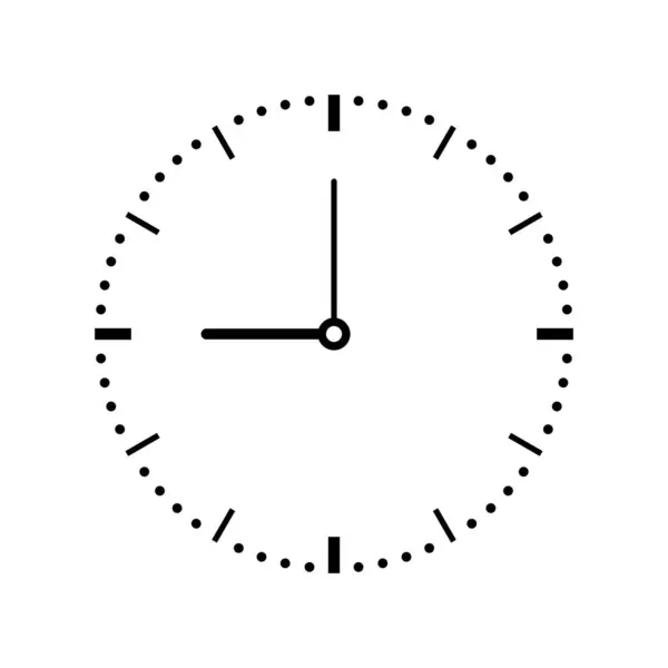 Time Clock Icon Vector Illustration Design Template — Stock Vector