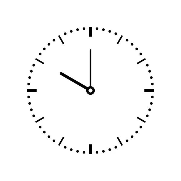 Time Clock Icon Vector Illustration Design Template — Stock Vector
