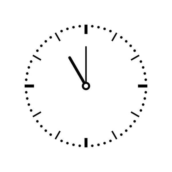Zaman Saat Simgesi Vektör Çizim Şablonu — Stok Vektör