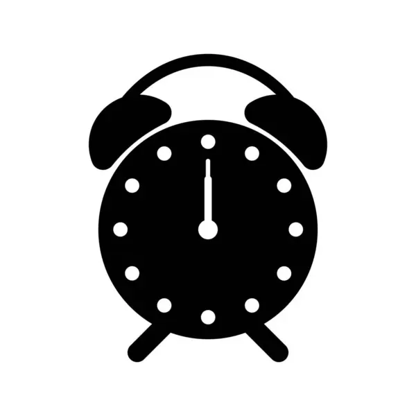 Beyaz Arkaplan Tasarımında Izole Edilmiş Saat Zaman Simgesi — Stok Vektör