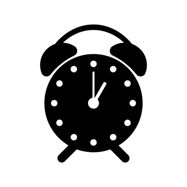Σύμβολο Εικονίδιο Ώρας Ρολογιού Που Απομονώνεται Λευκό Φόντο — Διανυσματικό Αρχείο