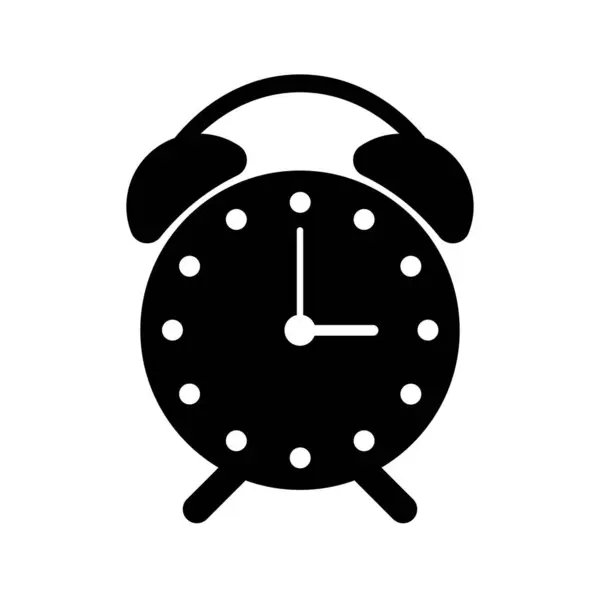 Σύμβολο Εικονίδιο Ώρας Ρολογιού Που Απομονώνεται Λευκό Φόντο — Διανυσματικό Αρχείο