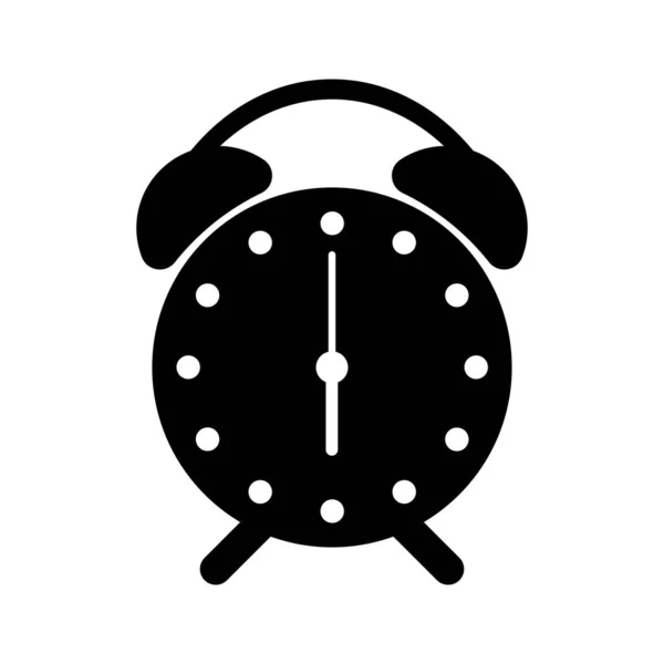 Symbol Ikony Zegara Białym Tle — Wektor stockowy